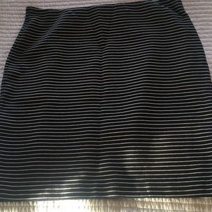LOFT striped miniskirt